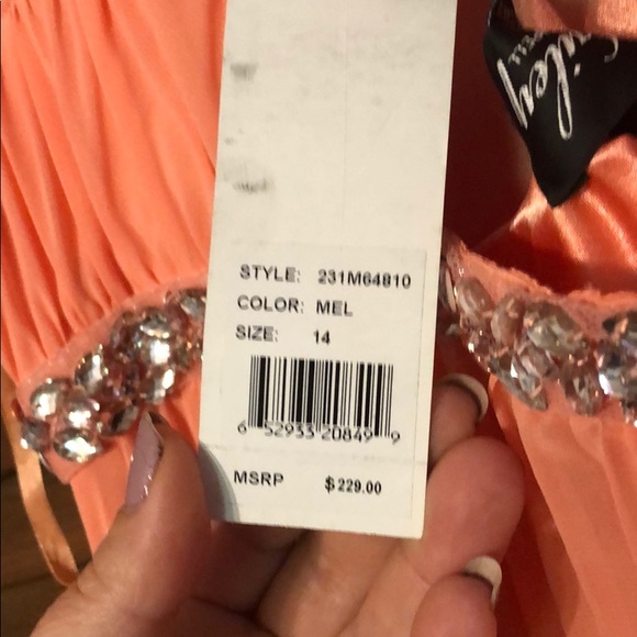 Coral Adrianna Pappell dress size 14 - Picture 5 of 6